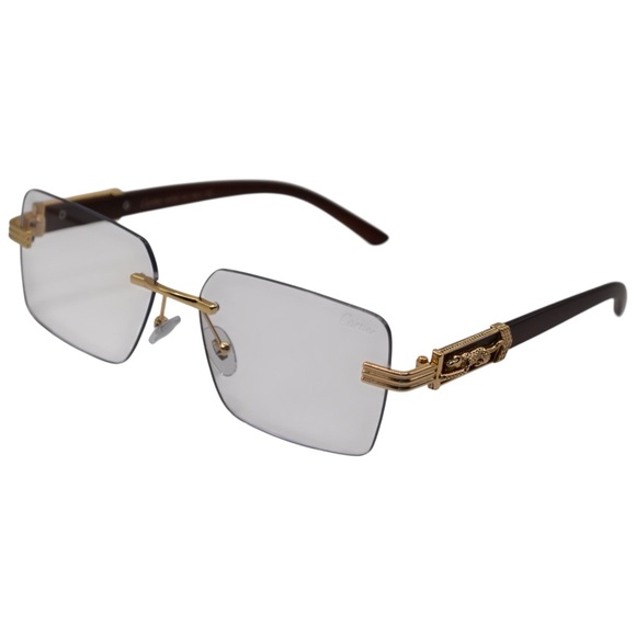 Cartier Oversized Glasses | Gold & Burgundy | Used – Like New | Transitions + BB - Picture 12 of 13